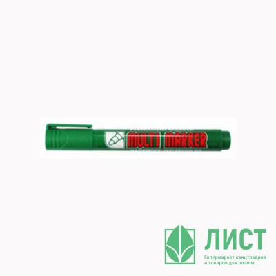 Маркер перманентный Crown MULTI MARKER круглый 3мм зеленый арт.CPM-800 Маркер перманентный Crown MULTI MARKER круглый 3мм зеленый арт.CPM-800