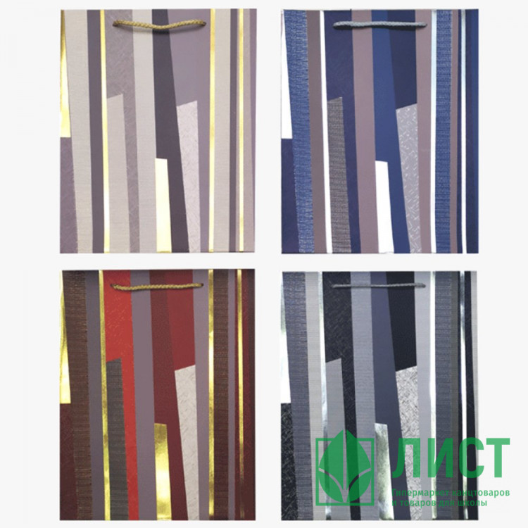 Пакет бумажный с ручкой "deVENTE.Homme" вертикальный 18*23*8см арт.9041415