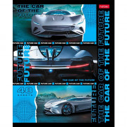 Тетрадь А5 клетка 48 листов скоба (Hatber) В мире авто ассорти арт.48Т5В1