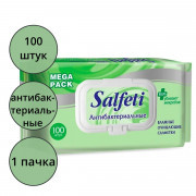 Салфетки влажные 100шт/пачка Salfeti antibac антибактериальные с крышкой (Ст.16)