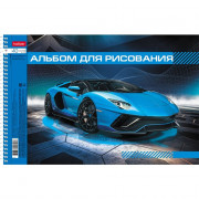 Альбом для рисования 40 листов спираль перфорация на отрыв (Hatber) Автопанорама ассорти арт.40А4вмВсп