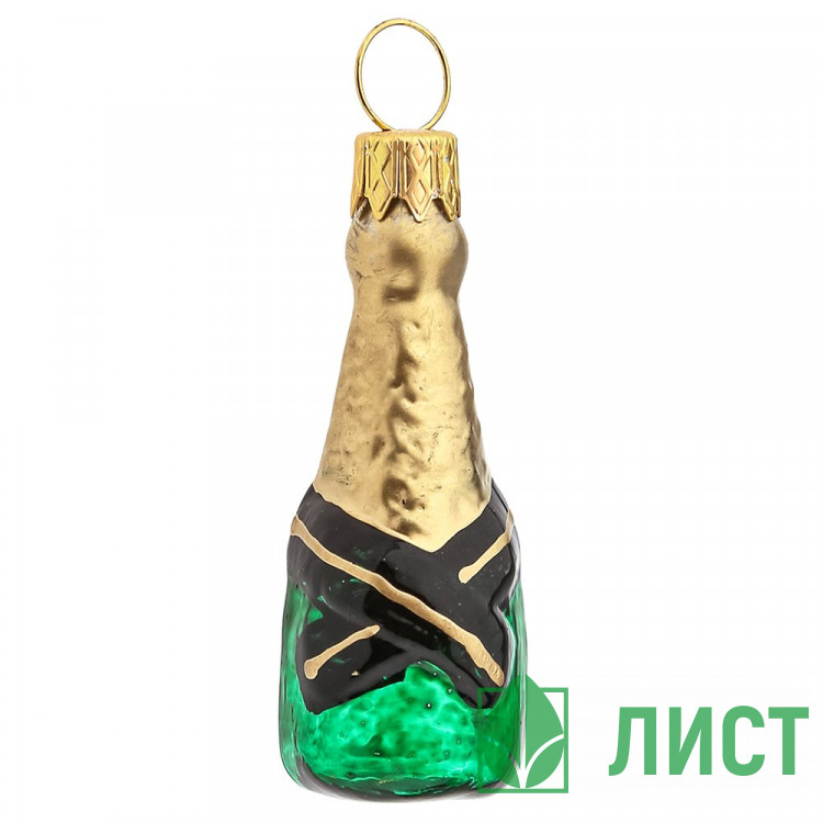 Украшение на ёлку стекло (серия Премиум) 06см "Шампанское мини" п/у арт.ФУП-1890