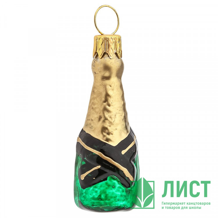 Украшение на ёлку стекло (серия Премиум) 06см "Шампанское мини" п/у арт.ФУП-1890