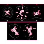 Тетрадь А5 клетка 48 листов скоба (Hatber) Малыш-аксолотль выборочный лак ассорти арт 48Т5вмВ1