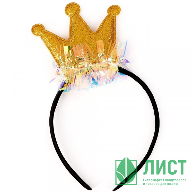 Ободок "Корона" цв.золотой арт.4311260