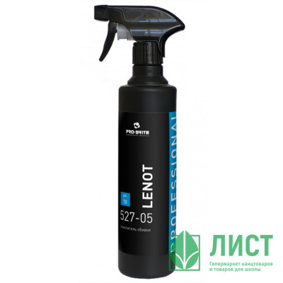 ч/с для чистки текстильной и кожаной обивки Pro-Brite Lenot Professional 500мл курок арт.527-05 (Ст.12) ч/с для чистки текстильной и кожаной обивки Pro-Brite Lenot Professional 500мл курок арт.527-05 (Ст.12)