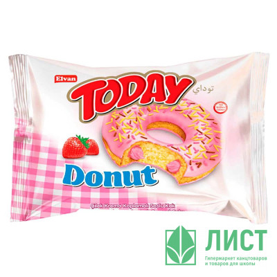 Пончик (Donut) Today 40гр клубника (Ст.24) Пончик (Donut) Today 40гр клубника (Ст.24)