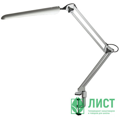 Светильник настольный на струбцине Гермес (200V/7W/LED) арт.ПДБ57-8-004 серебро Светильник настольный на струбцине Гермес (200V/7W/LED) арт.ПДБ57-8-004 серебро