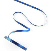 Лента подароч. атласная 0,6см*23м цв.синий с золотом арт.1902791