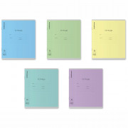 Тетрадь 18 листов линия (ErichKrause) Классика CoverPrо glossy ассорти пластиковая обложка с фактурой "зеркало" арт.64625