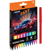 Фломастеры (deVENTE) Fast Or Last 24 цвета вентилируемый колпачок картонная коробка арт.5083532
