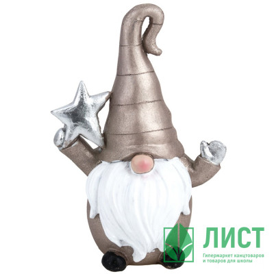 Статуэтка декоративная &quot;Гном&quot; 10,1*7,2*14,8см арт.396-083 Статуэтка декоративная "Гном" 10,1*7,2*14,8см арт.396-083
