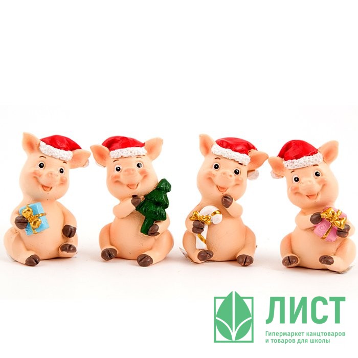 Статуэтка символ года Счастливая хрюшка 5см арт.20828