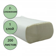 Полотенце бумажное Система H2 Z-сложение 1-сл 200л белые Терес Стандарт (21*23) арт.Т-0246П (Ст.20)