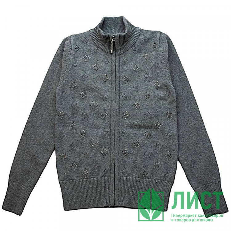 Кардиган для девочки (Malini) артикул 4105 размерный ряд 32/128-40/158 цвет серый