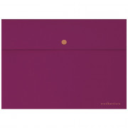Папка-конверт на кнопке "deVENTE. Esthetics" A4 (320х235 мм) 350 мкм, фактура "soft-touch", непрозрачная бургунди арт.3072515