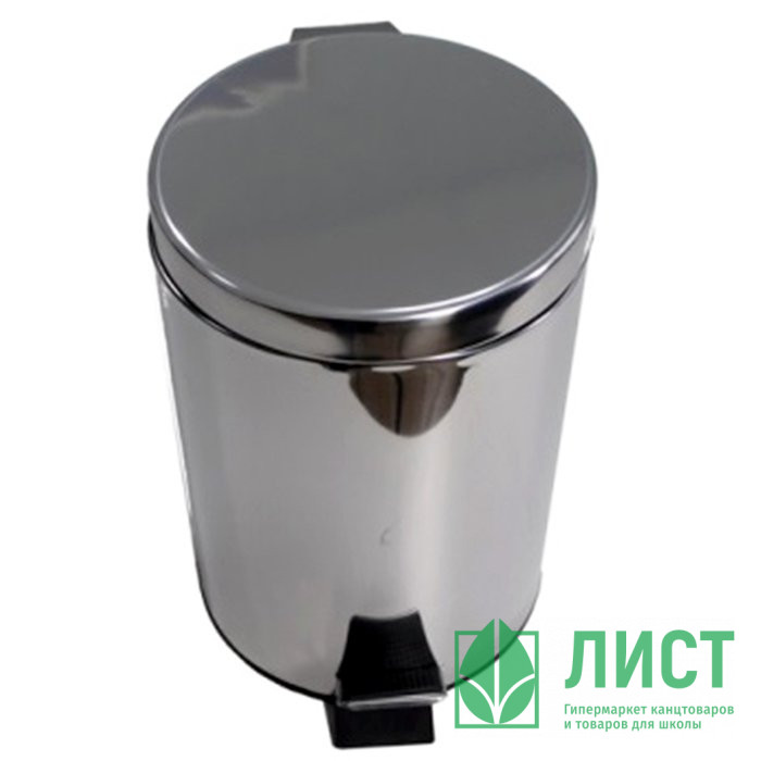 Ведро для мусора метал 05 л. с подвижной крышкой с педалью