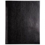 Тетрадь А5 клетка 96 листов бумвинил скоба (Hatber) METALLIC Черная арт 96Т5бвВ1