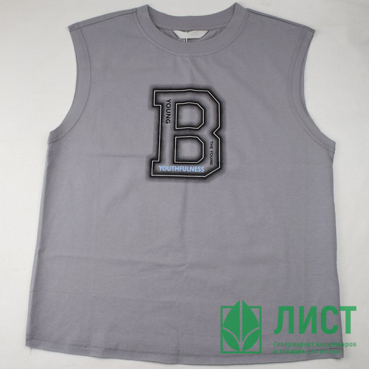 Футболка для мальчика арт.DELORAS 55471 размер 34/134-42/158 цвет серый