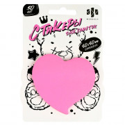 Стикеры бумажные д/заметок 80x80 мм Феникс Плюшевый Мишка розовый 50 шт 80 г/м? арт. 67833