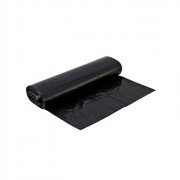 Пакеты для мусора 120л 10штук в рулоне ПВД черные 40 микрон