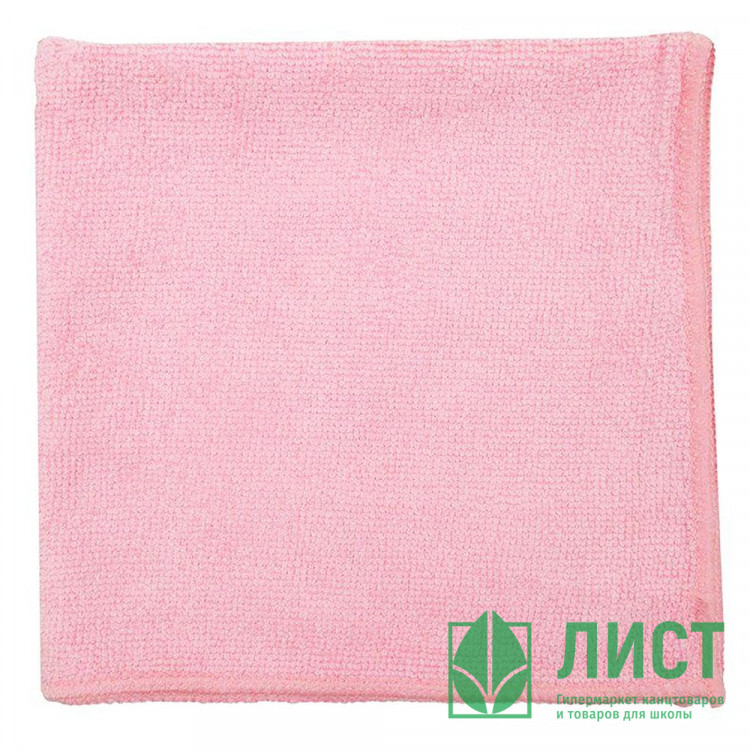 Салфетка универсальная микрофибра 40*40 220г/м2 б/уп розовая арт.31-3980
