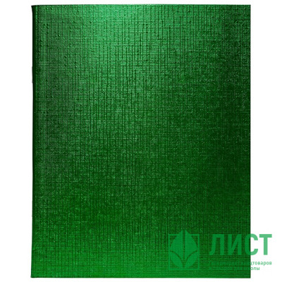 Тетрадь А5 клетка 48 листов бумвинил скоба (Hatber) Metallic Зеленая арт 48Т5бвВ1 Тетрадь А5 клетка 48 листов бумвинил скоба (Hatber) Metallic Зеленая арт 48Т5бвВ1