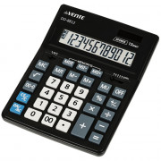 Калькулятор настольный 12 разрядный двойное питание  deVENTE 155x205x35 (DD-8812) черный (Ст.1)