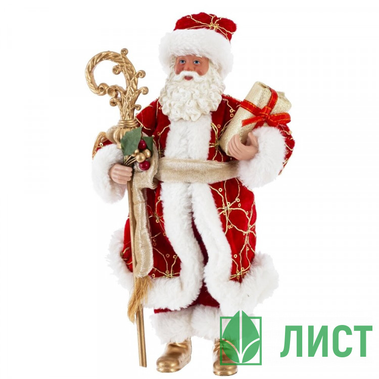 Игрушка декор. "Дед Мороз" 27см в красной шубке арт.822830