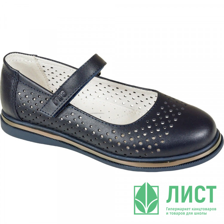 Туфли для девочки (Mursu) синий верх-искусственная кожа подкладка-натуральная кожа размерный ряд 32-37 арт.217234