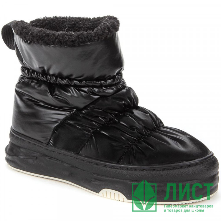 Ботинки для девочки (KEDDO) черный верх-искусственная кожа/нейлон подкладка - натуральная шерсть артикул 838101/27-02