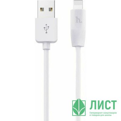 Кабель USB - Lightning HOCO HC-32007 X1, 1м, 2.1A, белый Кабель USB - Lightning HOCO HC-32007 X1, 1м, 2.1A, белый