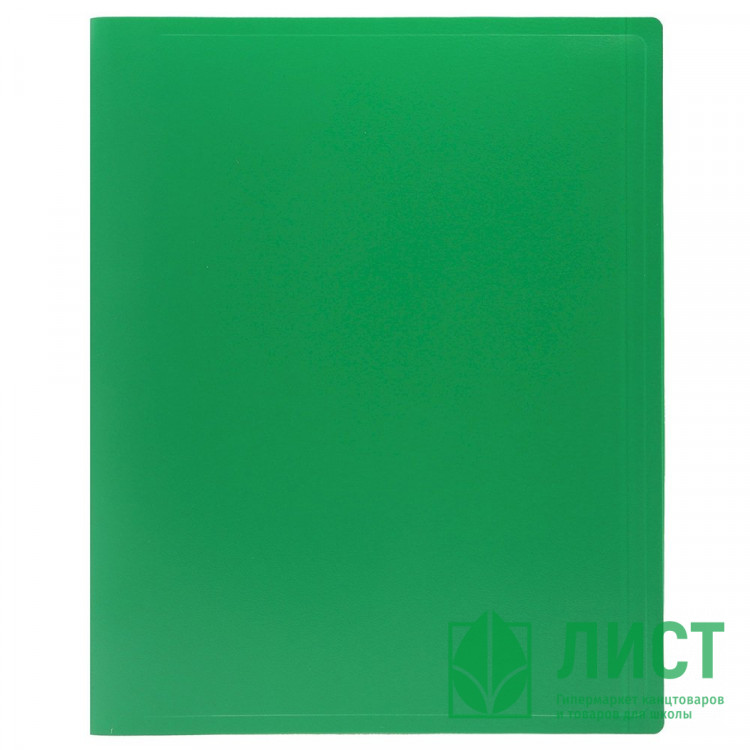 Папка скоросшиватель пружина А4 15мм пластиковая  0,5мм зеленый (Workmate) арт.15-6146