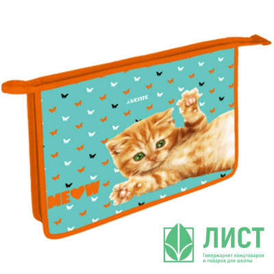 Папка школьная для тетрадей А4 на молнии (deVENTE) Meow арт. 8053307 Папка школьная для тетрадей А4 на молнии (deVENTE) Meow арт. 8053307