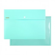 Папка-конверт на кнопке А4 (230*320) 350мкм deVENTE Pastel бирюзовый арт.3071852 (Ст.)