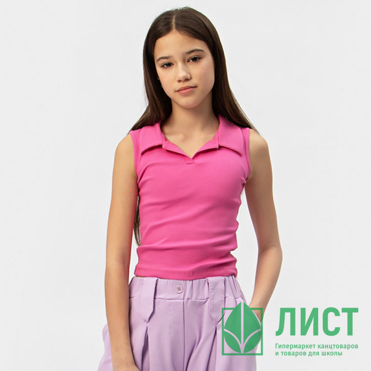 Топ для девочки арт.DB 0027 размерный ряд 34/134- 42/164 цвет малиновый