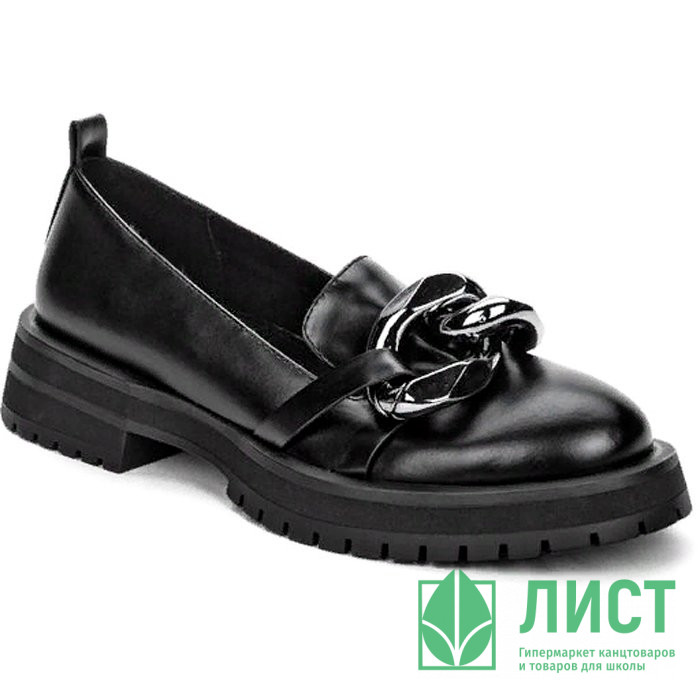 Туфли для девочки (BETSY) черные верх-искусственная кожа подкладка-натуральная кожа размерный ряд 36-41 арт.927057/01-01