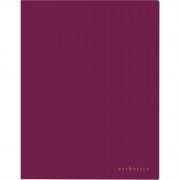 Папка с 20 вкладышами A4 "deVENTE. Esthetics" A4 (235x310x15 мм) 700 мкм, фактура "soft-touch" вкладыши 30 мкм, внутренний карман 160 мкм, индивидуальная упаковка, непрозрачная бургунди