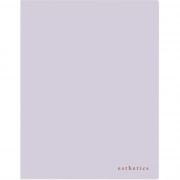 Папка с 20 вкладышами A4 "deVENTE. Esthetics" A4 (235x310x15 мм) 700 мкм, фактура "soft-touch" вкладыши 30 мкм, внутренний карман 160 мкм, индивидуальная упаковка, непрозрачная лавандово-пепельная