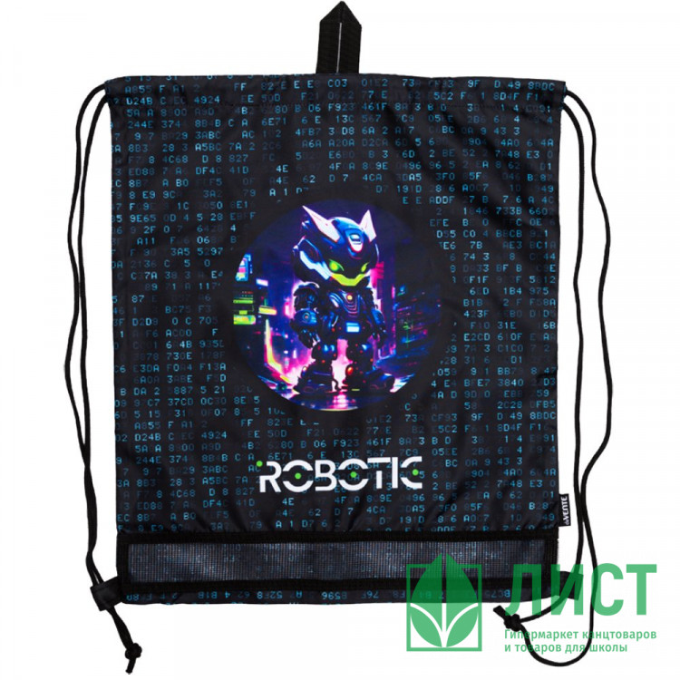 Сумка для сменной обуви 1 отделение (deVENTE) Robotic 40х47 см арт.7040543