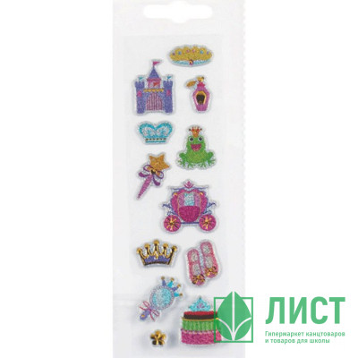 Наклейки (deVENTE) объемные с блеском и теснением Princess 5x15,5см арт.8002107 Наклейки (deVENTE) объемные с блеском и теснением Princess 5x15,5см арт.8002107
