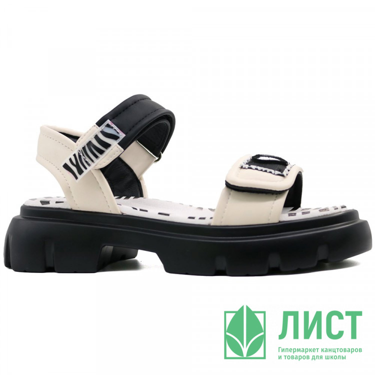 Босоножки для девочки (Kapika) белый верх-искусственная кожа подкладка-искусственная кожа артикул 33822п-2