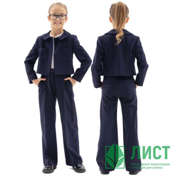 Жакет для девочки (Карамелли) арт.О75671 размер 36/146-42/164 цвет синий