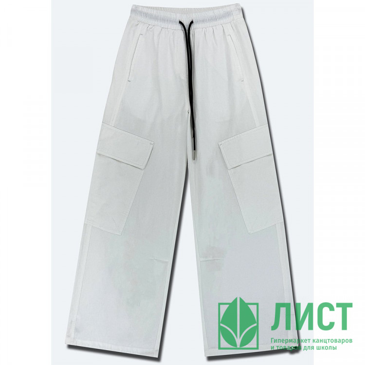 Брюки для девочки артикул Deloras 22517 размер 34/134-44/164 цвет молочный