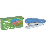 Степлер №10 (12л) пластиковый deVENTE СигНАТУР (sigNATURE) сумеречный синий с антистеплером арт.4142511