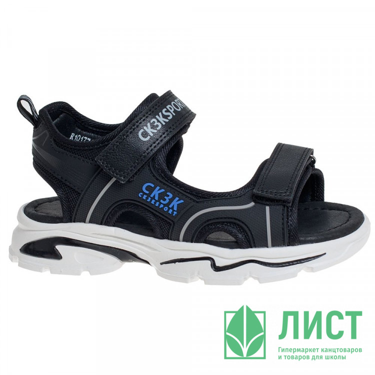 Сандалии для мальчика (Сказка) черный верх-искусственная кожа подкладка-натуральная кожа размерный ряд 32-37 арт.R101771521BK
