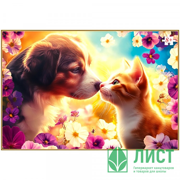 Пазл 500 элементов Кошечка и собачка Умные игры арт.4630395039352