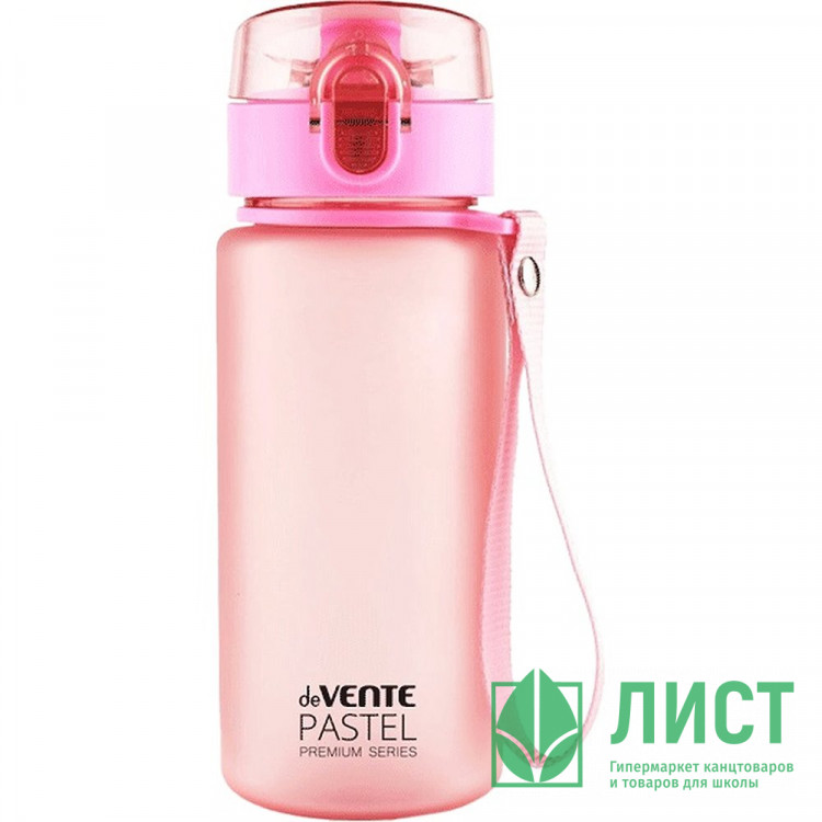 Бутылка 400 мл deVENTE Pastel матовая розовая  арт.8090330