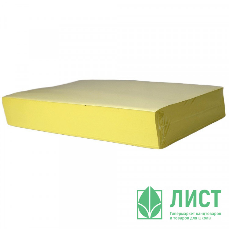 Бумага цветная А4 500л пастель желтый 80г/м2