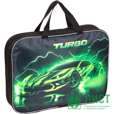 Папка А4 текстиль на молнии ручка-тесьма (deVENTE) Turbo с расширением арт.8053582 Папка А4 текстиль на молнии ручка-тесьма (deVENTE) Turbo с расширением арт.8053582
